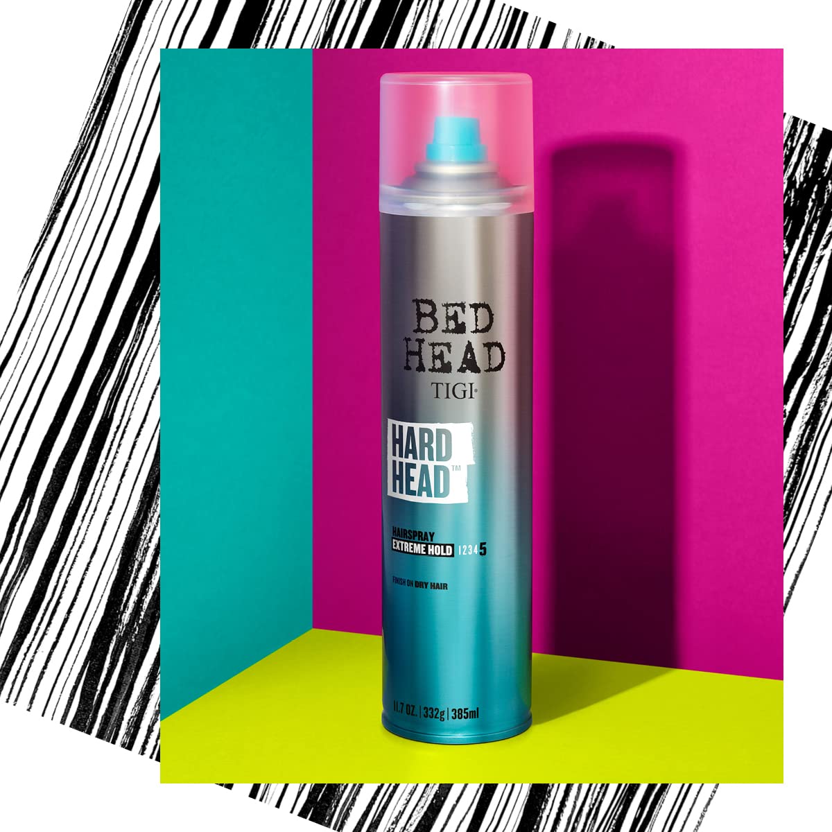 TIGI Bed Head Hard TM Hairspray – Extra Strong Hold, Pack of 4 (11.7 oz)