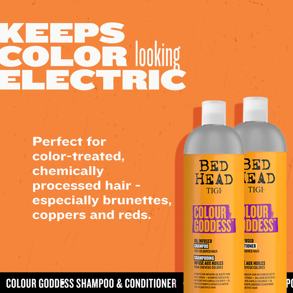 TIGI Bed Head Colour Goddess Moisturizing Shampoo & Conditioner Set for Dyed Hair – 2 x 25.36 fl oz