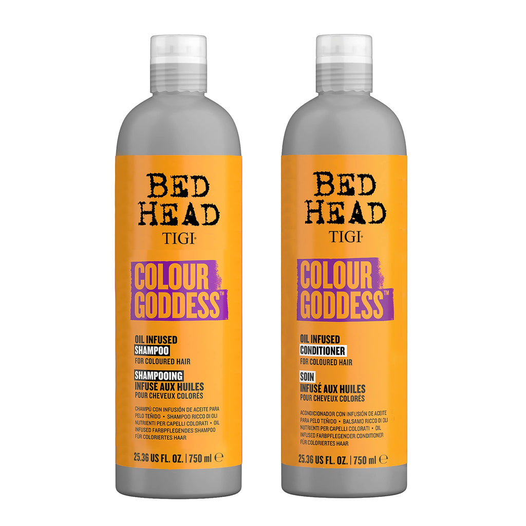 TIGI Bed Head Colour Goddess Moisturizing Shampoo & Conditioner Set for Dyed Hair – 2 x 25.36 fl oz
