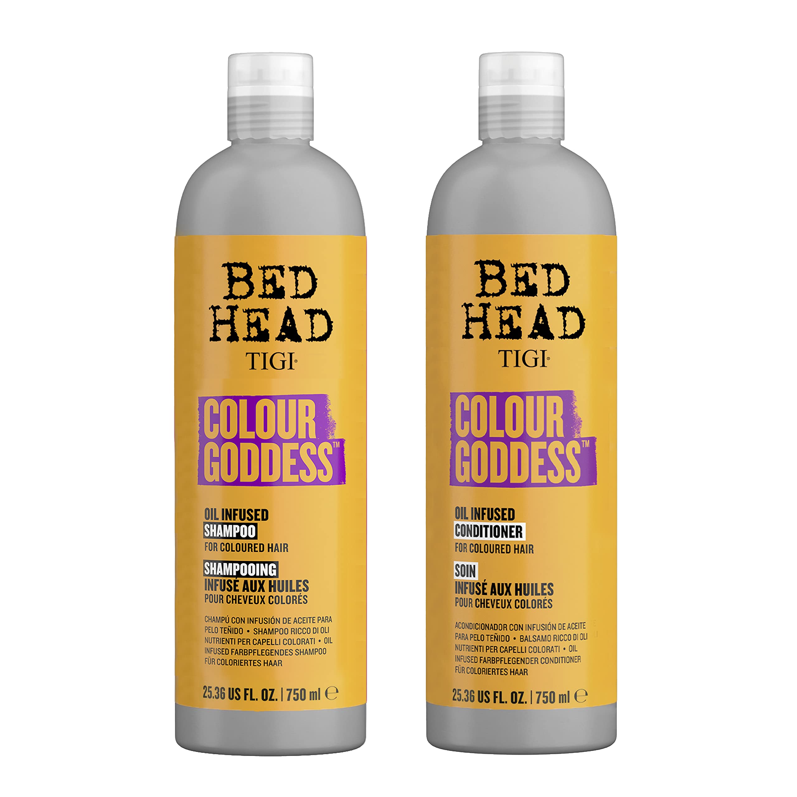 TIGI Bed Head Colour Goddess Moisturizing Shampoo & Conditioner Set for Dyed Hair – 2 x 25.36 fl oz