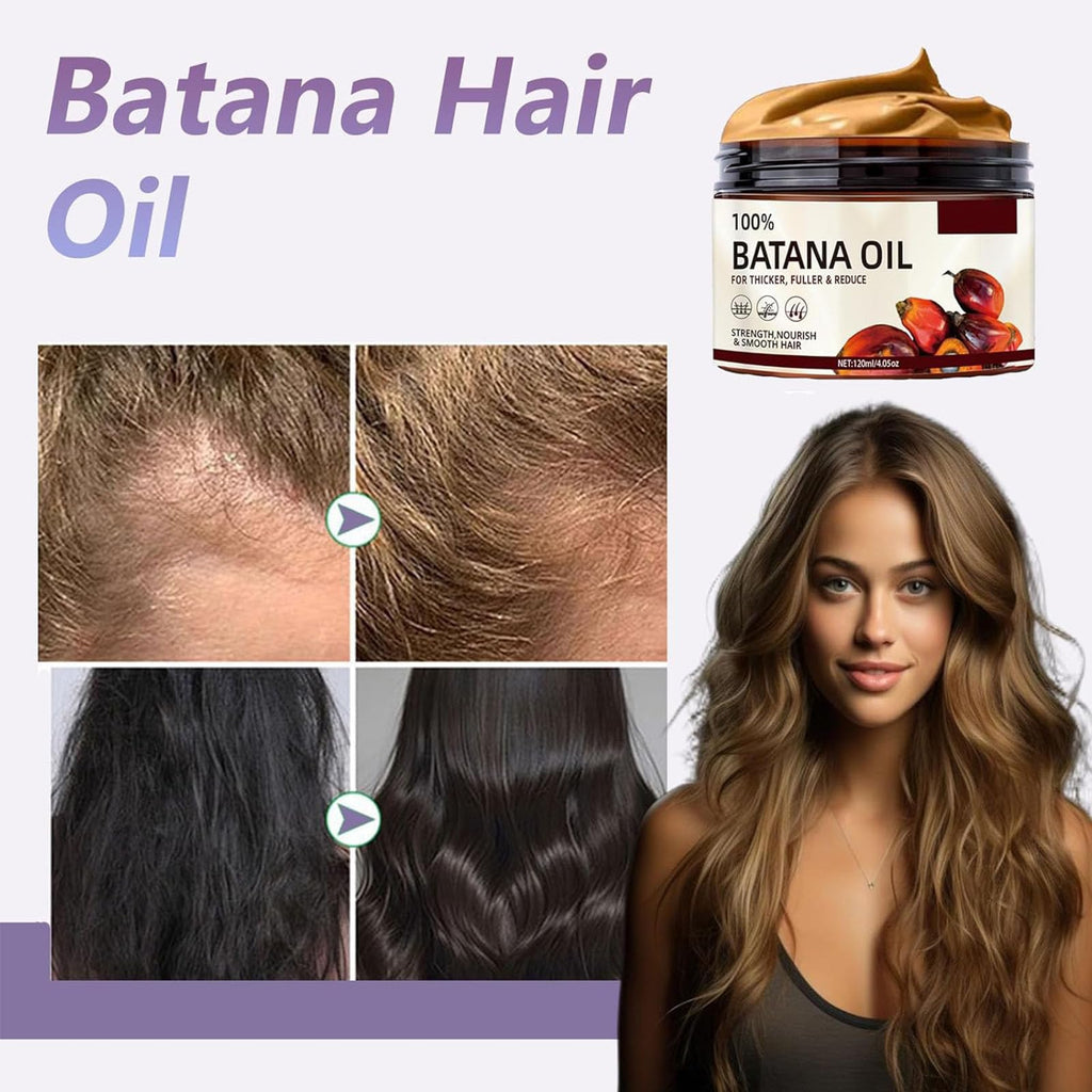 Tiliraiy Batana Oil – Organic Honduran Hair Growth Oil Paste, 100% Pure Batana Oil for Thicker, Shiny Hair