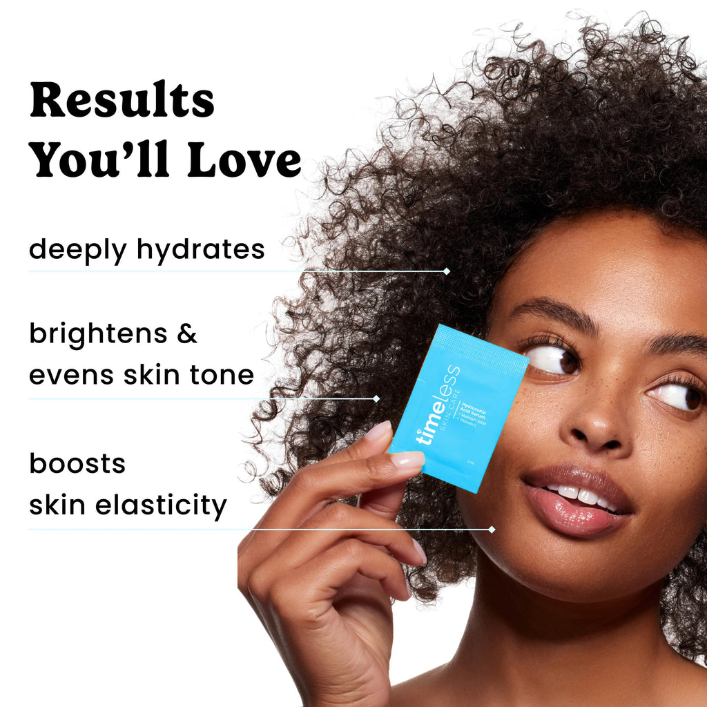 Timeless Hyaluronic Acid Serum – Fragrance-Free Hydration with Vitamin C & Matrixyl 3000