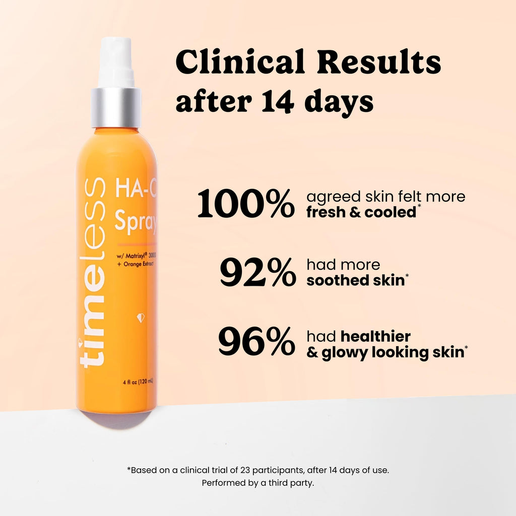 Timeless Skin Care HA Matrixyl 3000 Face Mist – Fragrance-Free Hydrating Spray with Hyaluronic Acid (4 oz)
