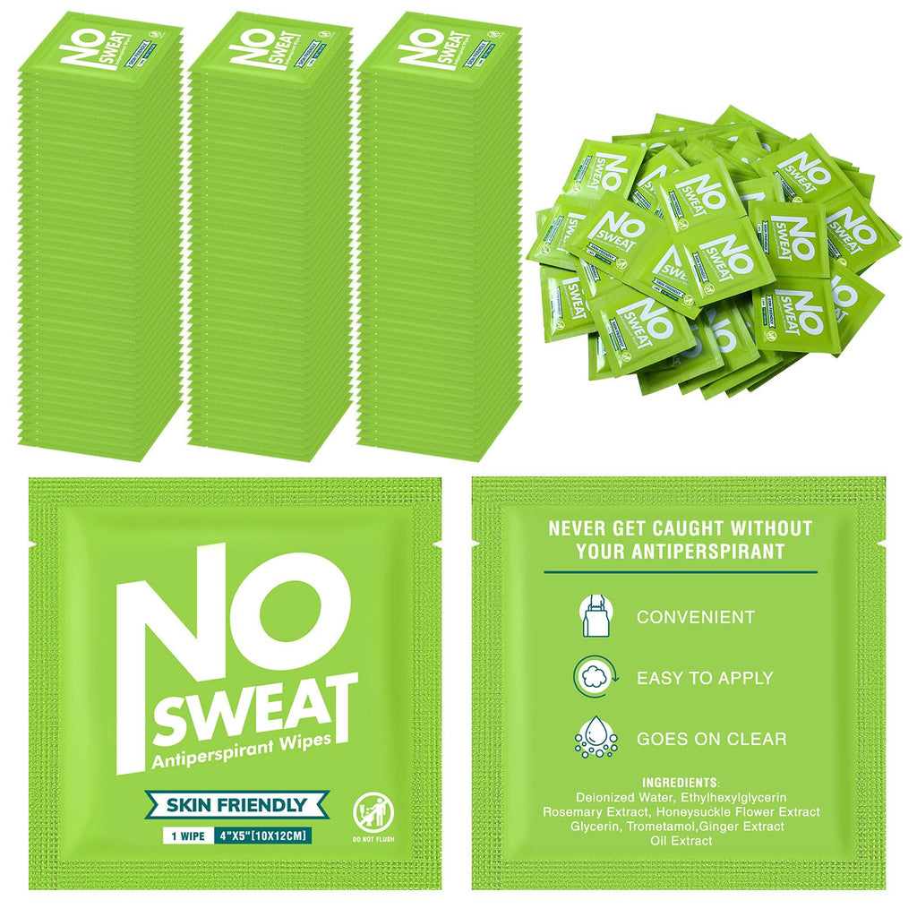 Timgle 150 Pcs Mini Travel Deodorant Wipes — Individually Wrapped Underarm Wipes