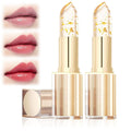 TIMLIFE 2Pcs Color-Changing Lipstick Duo | Transferproof, Gold Crystal Packaging, Hydrating Gloss