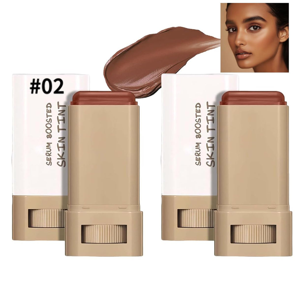 TIMLIFE 2 Pcs Foundation Stick Beauty Balm Serum – Hydrating Skin Tint (2025 New)