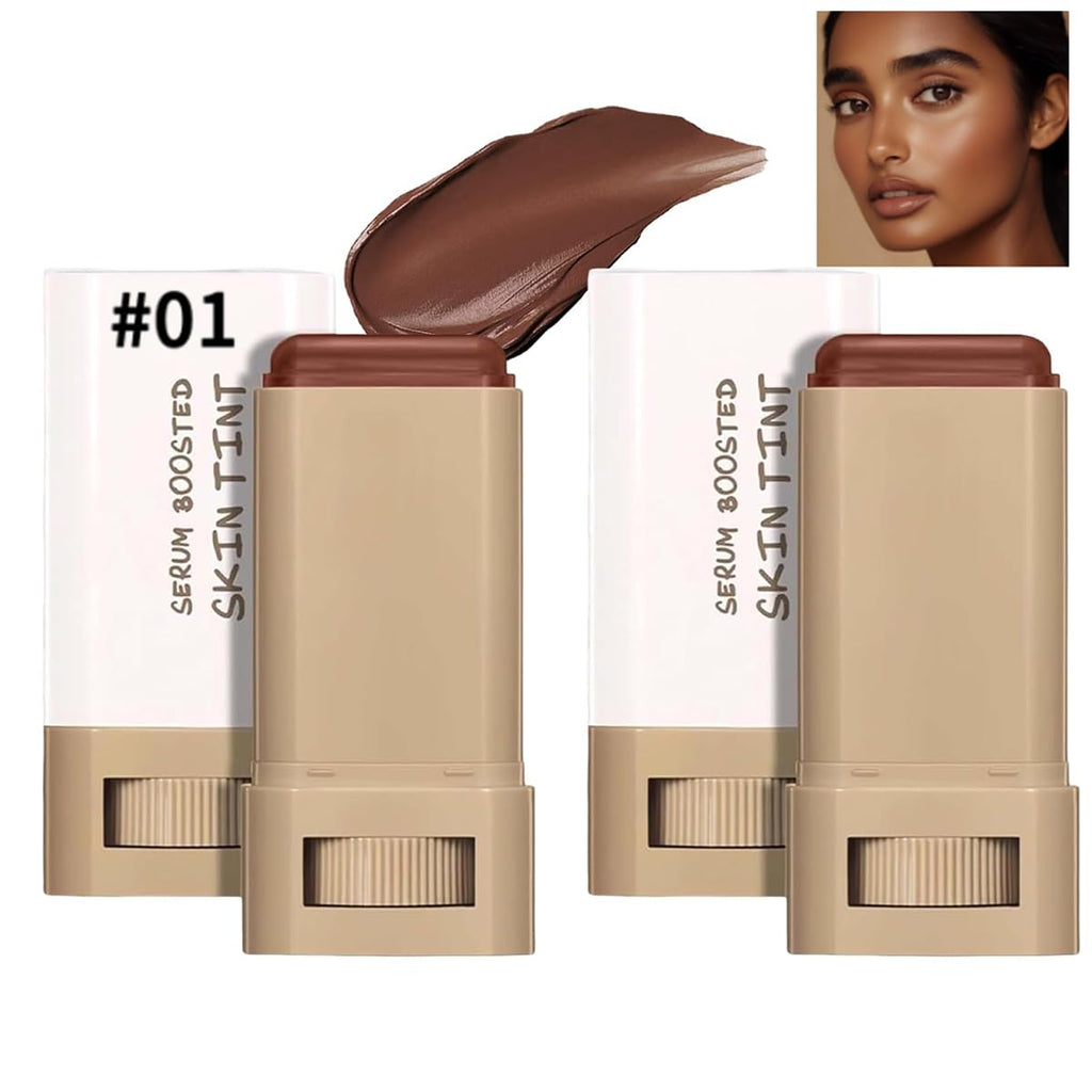 TIMLIFE 2-Piece Foundation Stick Beauty Balm Serum – Portable Skin Tint #01