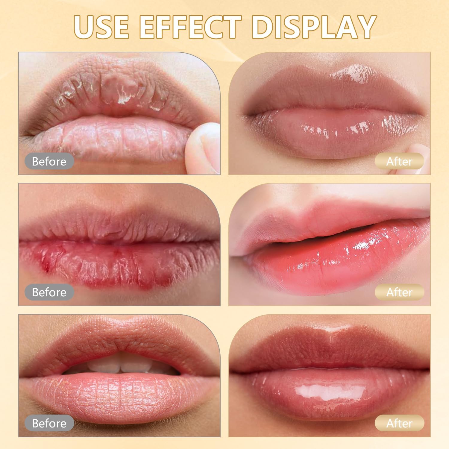 TIMLIFE 2Pcs Color-Changing Lipstick Duo | Transferproof, Gold Crystal Packaging, Hydrating Gloss