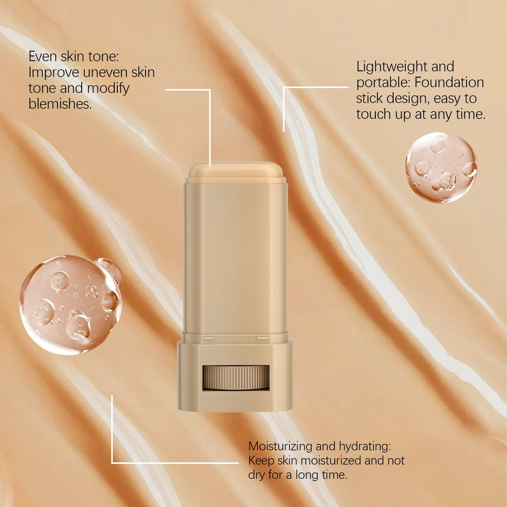 TIMLIFE 2 Pcs Foundation Stick Beauty Balm Serum Tint – Portable Hydrating Skin Tint #03