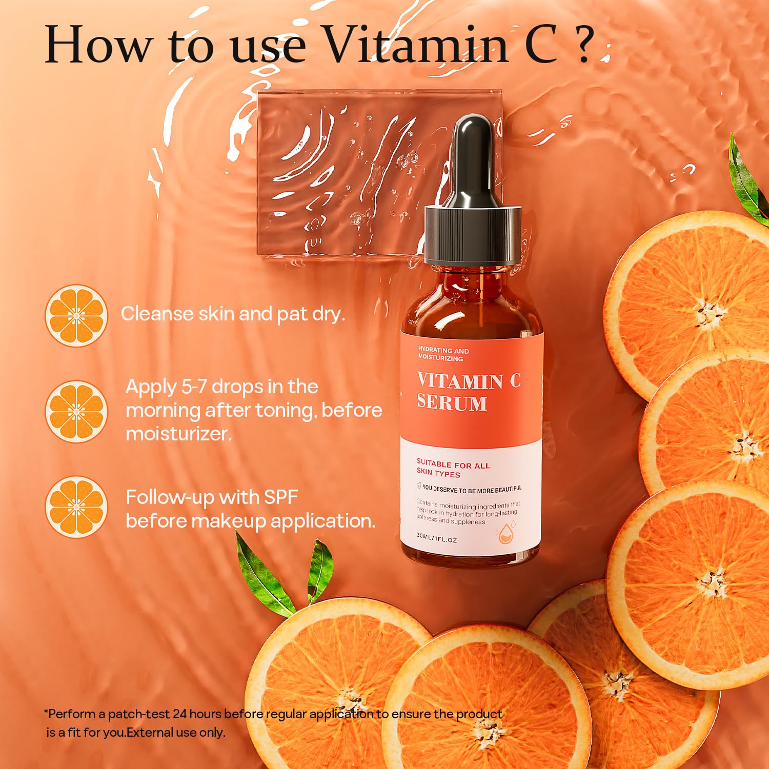 Tinclen Vitamin C Serum for Face – Brightening, Hydration & Anti-Aging