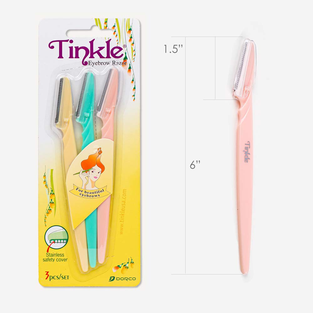 Tinkle Women's Shaver Razors (Pack of 36) – Dermaplaning Tool for Smoother Skin & Brow Shaping | Travel-Ready Gift