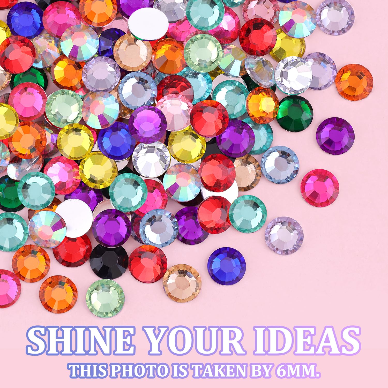 TINKRSTUFF 24000Pcs Resin Rhinestones 3mm DIY Craft Kit – Multicolor with Tweezers, Pickup Pen & B7000 Glue