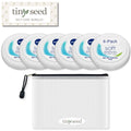 TINY SEED Travel Kit: 6-Pack Nivea Soft Cream (0.84 oz) + Free Zipper Pouch