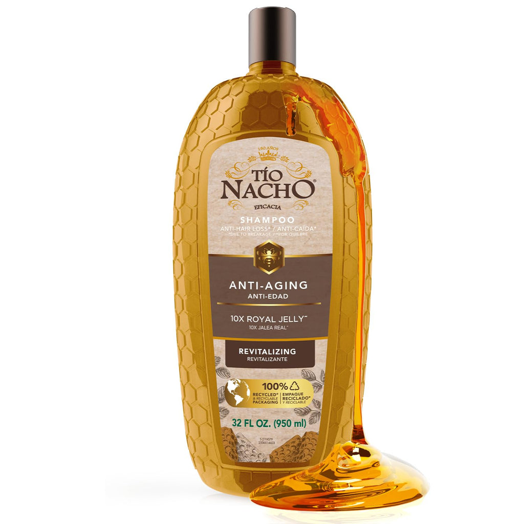 Tio Nacho Anti-Aging Shampoo with Royal Jelly – Strengthening Hair Care, 32 oz