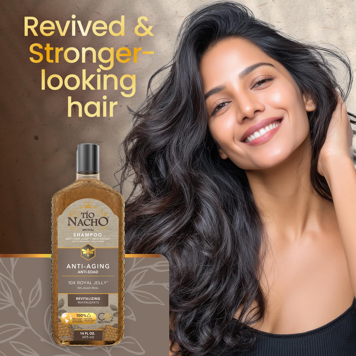Tio Nacho Anti-Aging Shampoo with Royal Jelly – Strengthening Formula for Aging Hair (14 fl oz Pack of 2)