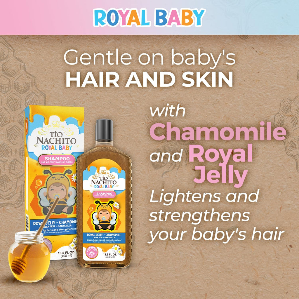 Tio Nacho Family Hair Care Bundle – Royal Baby, Mexican Herbs & Thickening Shampoos (14 oz each)