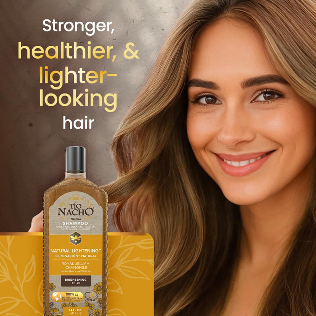 Tio Nacho Natural Lightening Shampoo with Chamomile & Royal Jelly – 3 x 14 fl oz