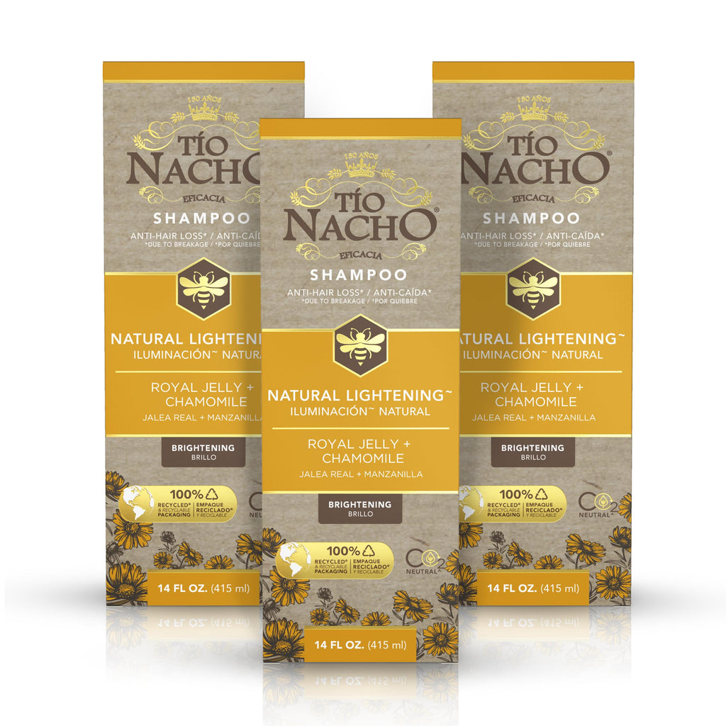 Tio Nacho Natural Lightening Shampoo with Chamomile & Royal Jelly – 3 x 14 fl oz