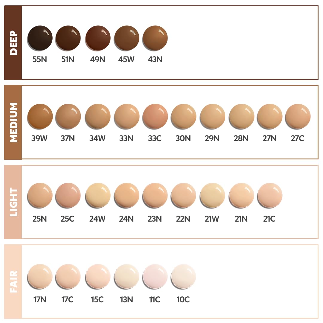 Mini Size TIRTIR Mask Fit Red Foundation – 72H Skin-Fit, Satin Finish, 30 Shade Range, Ivory 21N, 0.34oz