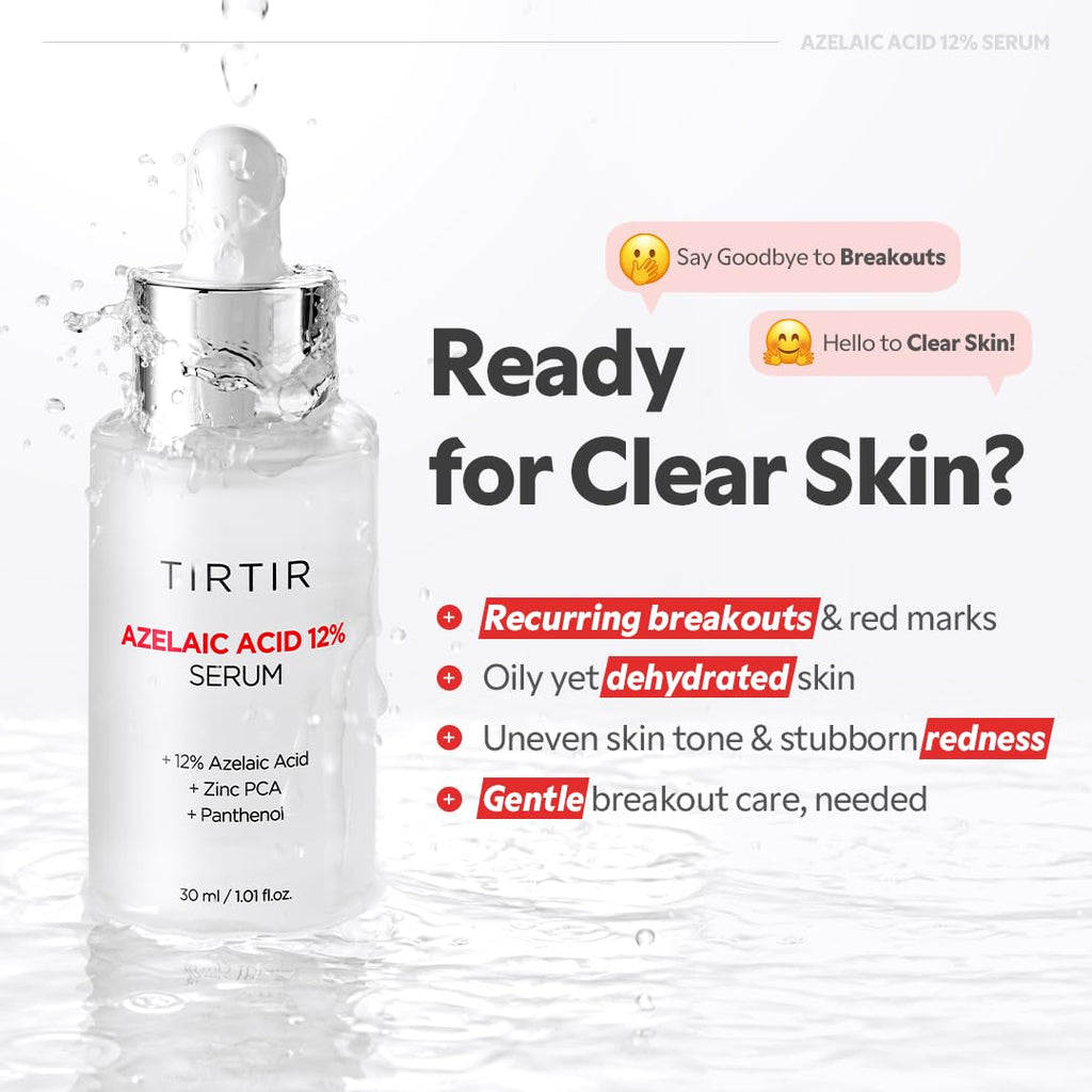TIRTIR Azelaic Acid 12% Serum – Lightweight Hydration for Blemish-Prone Skin