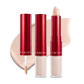 TIRTIR Glide&amp;Hide Blurring Concealer – Hydration, Crease-Proof Coverage, Dual Liquid Tip & Balm, 0.28 Oz (#2C)