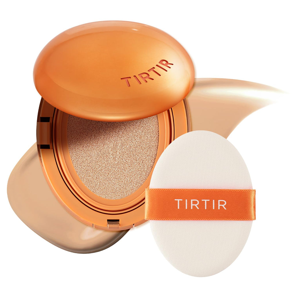 TIRTIR Mask Fit AI Filter Cushion Foundation | AI-Like Semi-Matte Finish, Up to 72-Hour Coverage, #24N Latte | 0.63 fl oz