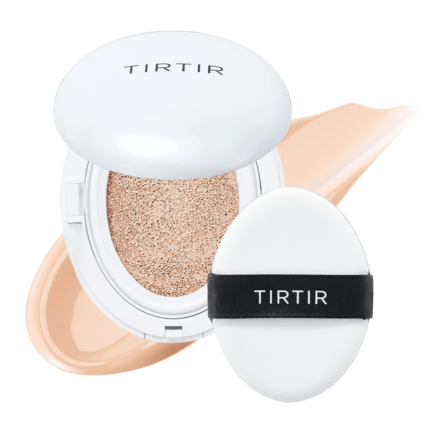 TIRTIR My Glow Cream Cushion | Semi-Glow Finish, Hydrating Coverage, 72-Hour Radiant Vitality, Porcelain #17C