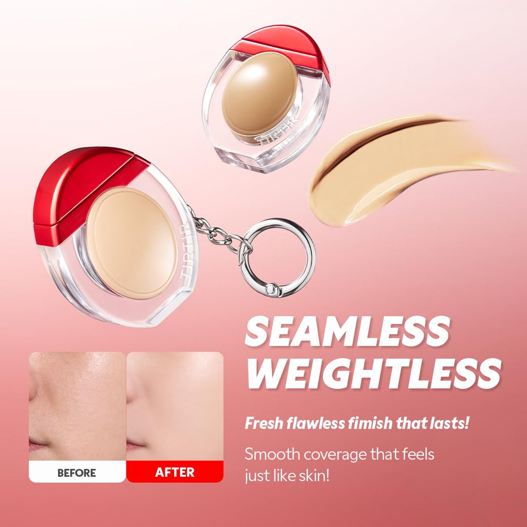 Mini Size TIRTIR Mask Fit Red Foundation – 72H Skin-Fit, Satin Finish, 30 Shade Range, Ivory 21N, 0.34oz
