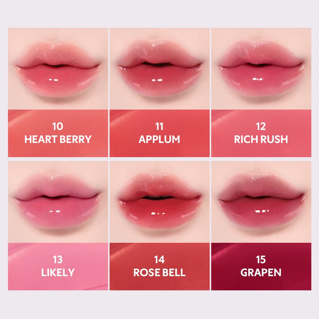 TIRTIR Waterism Glow Tint Heartberry – Hydrating Gloss Lip Tint 0.14 oz