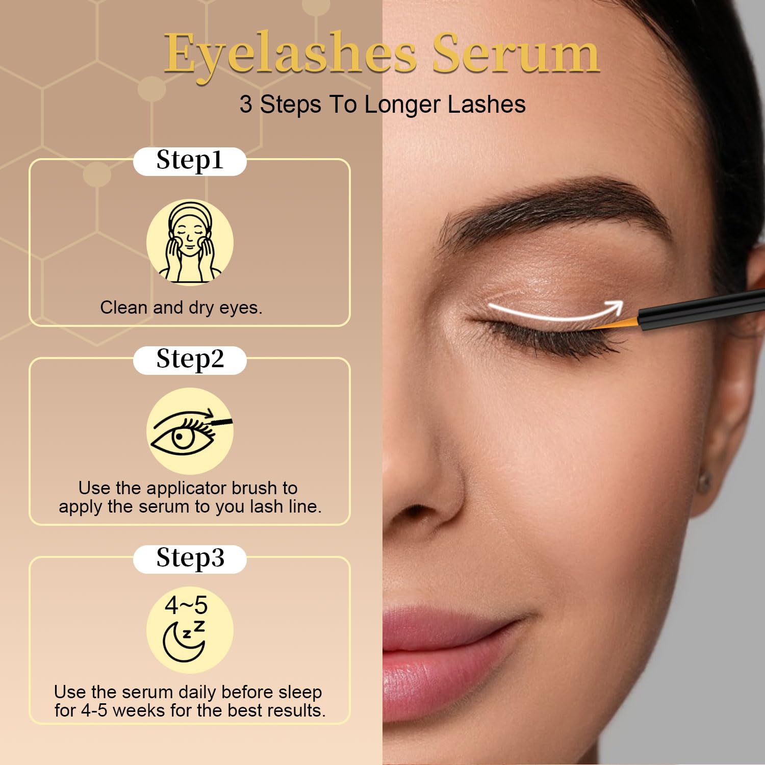 Tistees Lash Serum – Premium Eyelash Growth Serum for Longer, Fuller Lashes (5 mL)