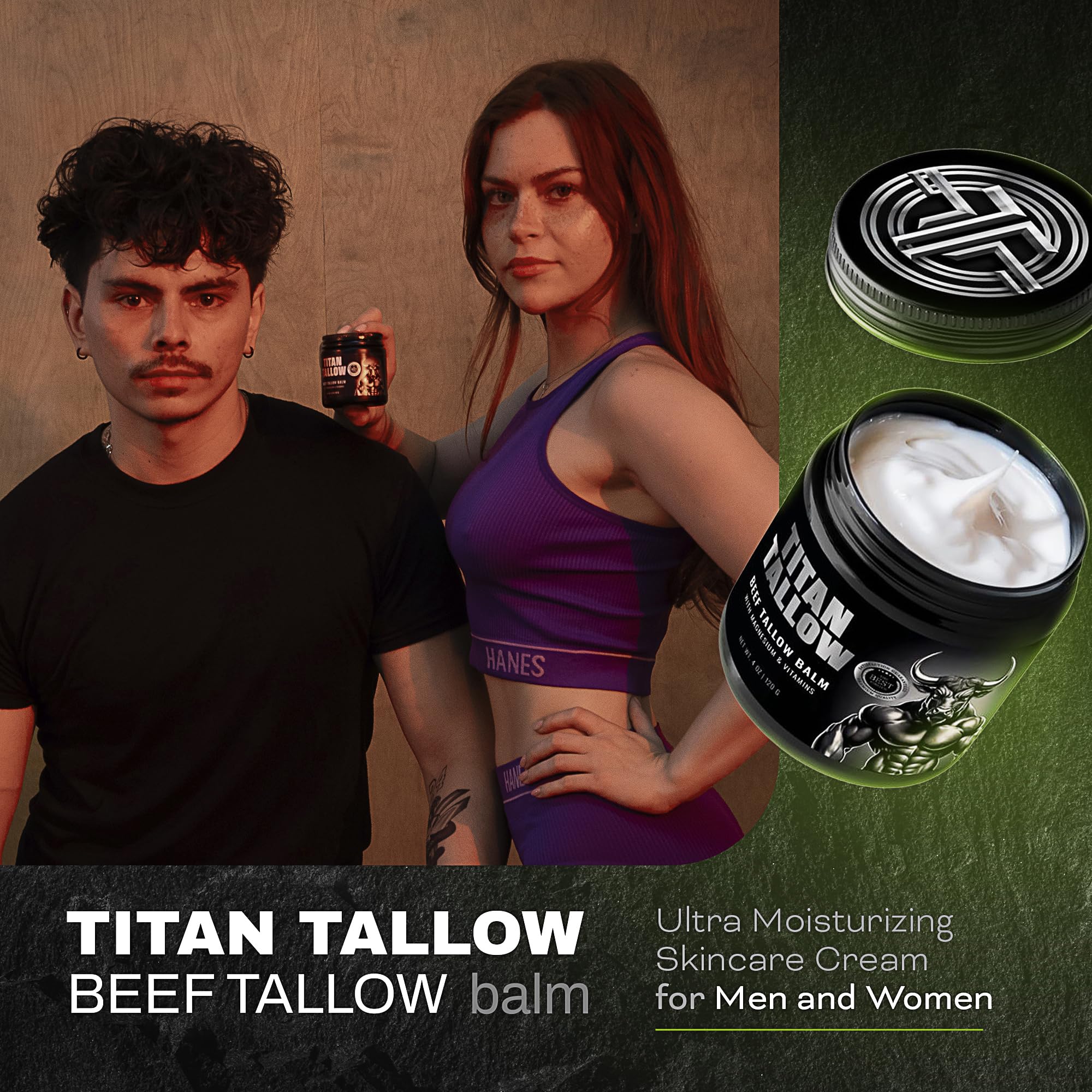 Titan Tallow Beef Tallow Balm with Magnesium – Sleep Support, Muscle Relief & Deep Hydration
