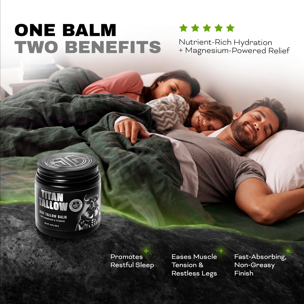 Titan Tallow Beef Tallow Balm with Magnesium – Sleep Support, Muscle Relief & Deep Hydration