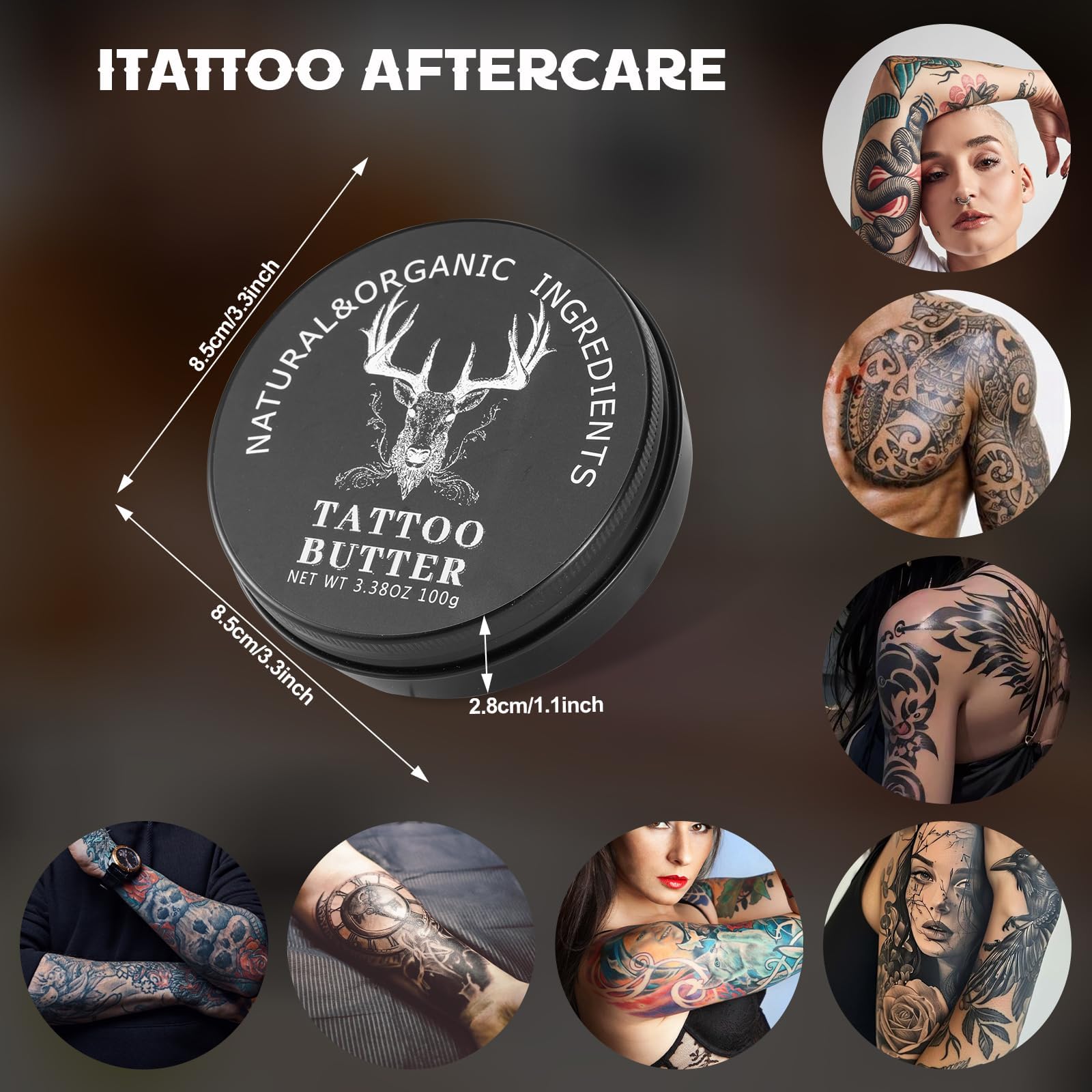 TIUSUTA Tattoo Balm & Aftercare Cream | Color Enhancement & Hydration