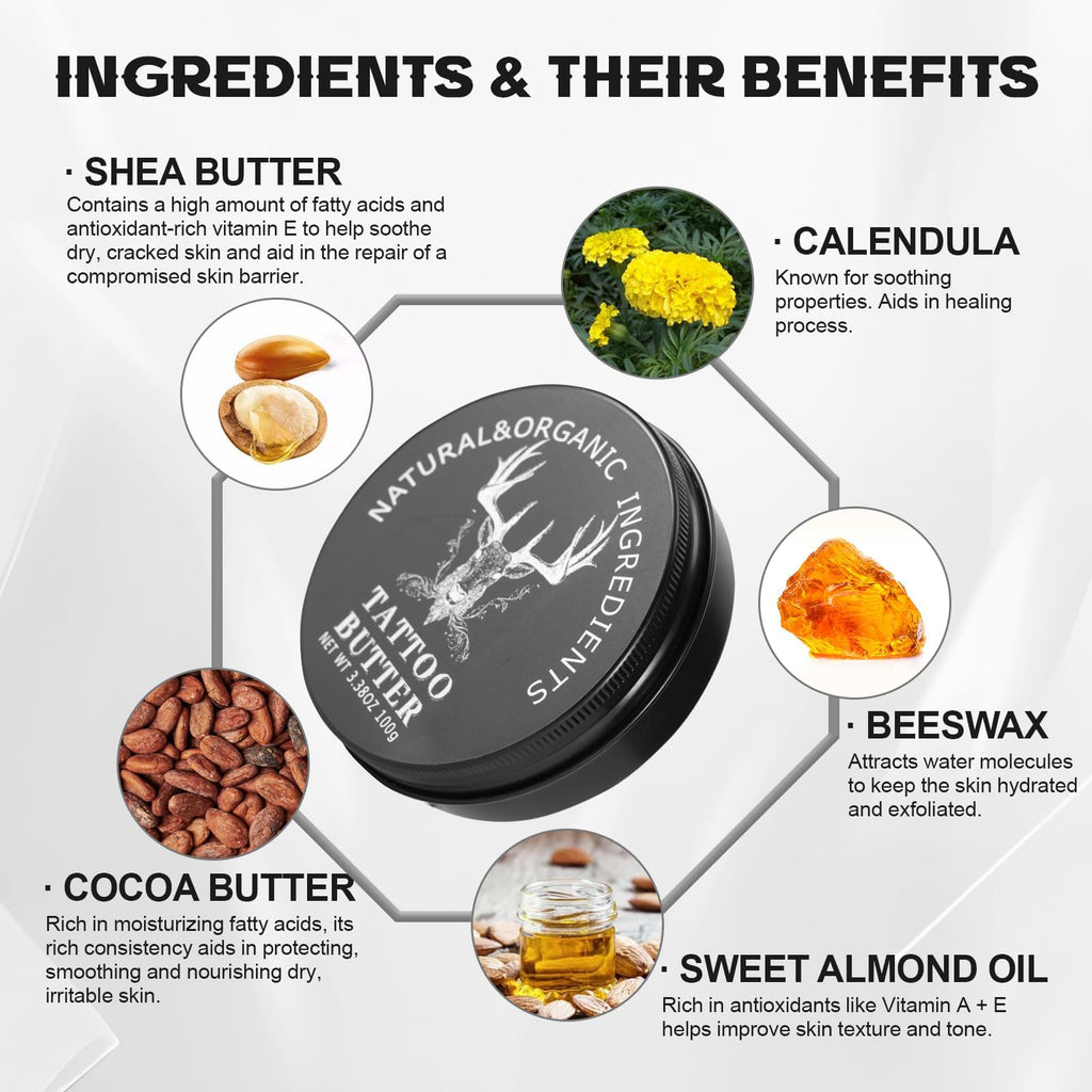 TIUSUTA Tattoo Balm & Aftercare Cream | Color Enhancement & Hydration