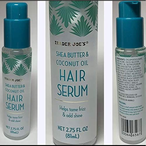 TJ's Trader Joe's Shea Butter & Coconut Oil Hair Serum – Silky, Lightweight Hydration