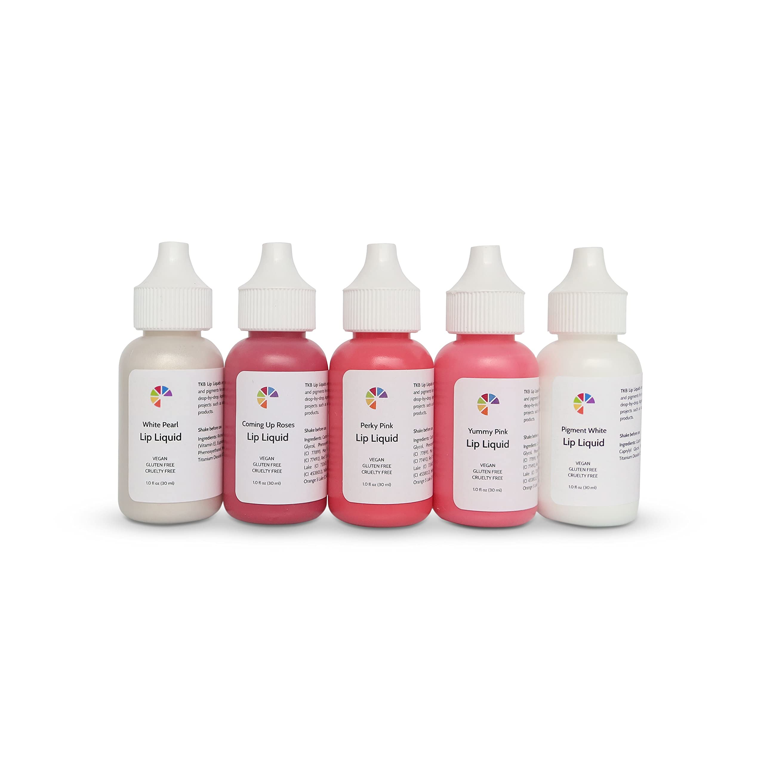 TKB Sweet Heart Lip Liquid Set – Vegan Lip Pigments in Castor Oil | TKB Trading, LLC
