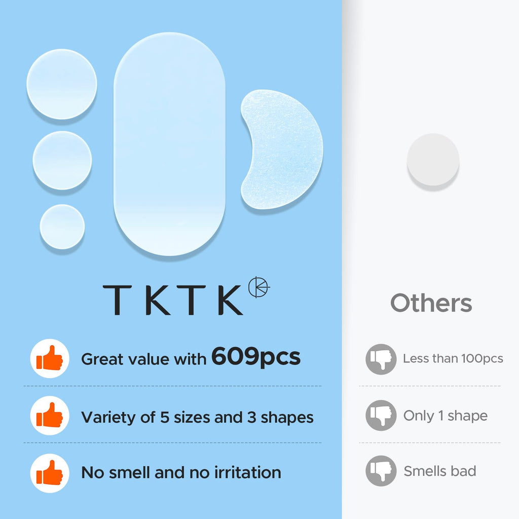 TKTK 609-Count Pimple Patches for Face | Hydrocolloid Acne Patches Bulk