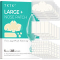 TKTK Hydrocolloid Nose Patches – Contoured Nose Strips & Pore Care, 5 Sizes, 265 Count
