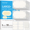 TKTK XXL Body Acne Patches - 5 Sizes, 110 Count | Large Hydrocolloid Patches for Back, Chest & Shoulders