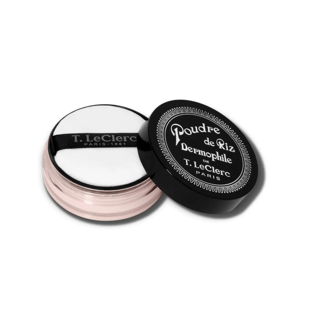 T. LeClerc Rice Loose Powder – Travel-Size Matte Setting Powder, 10g – All Skin Types
