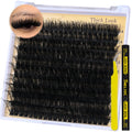 TMIELYBS Thick Lash Clusters Kit 14-20mm D Curl – 200Pcs Wispy Lashes with Bond & Seal