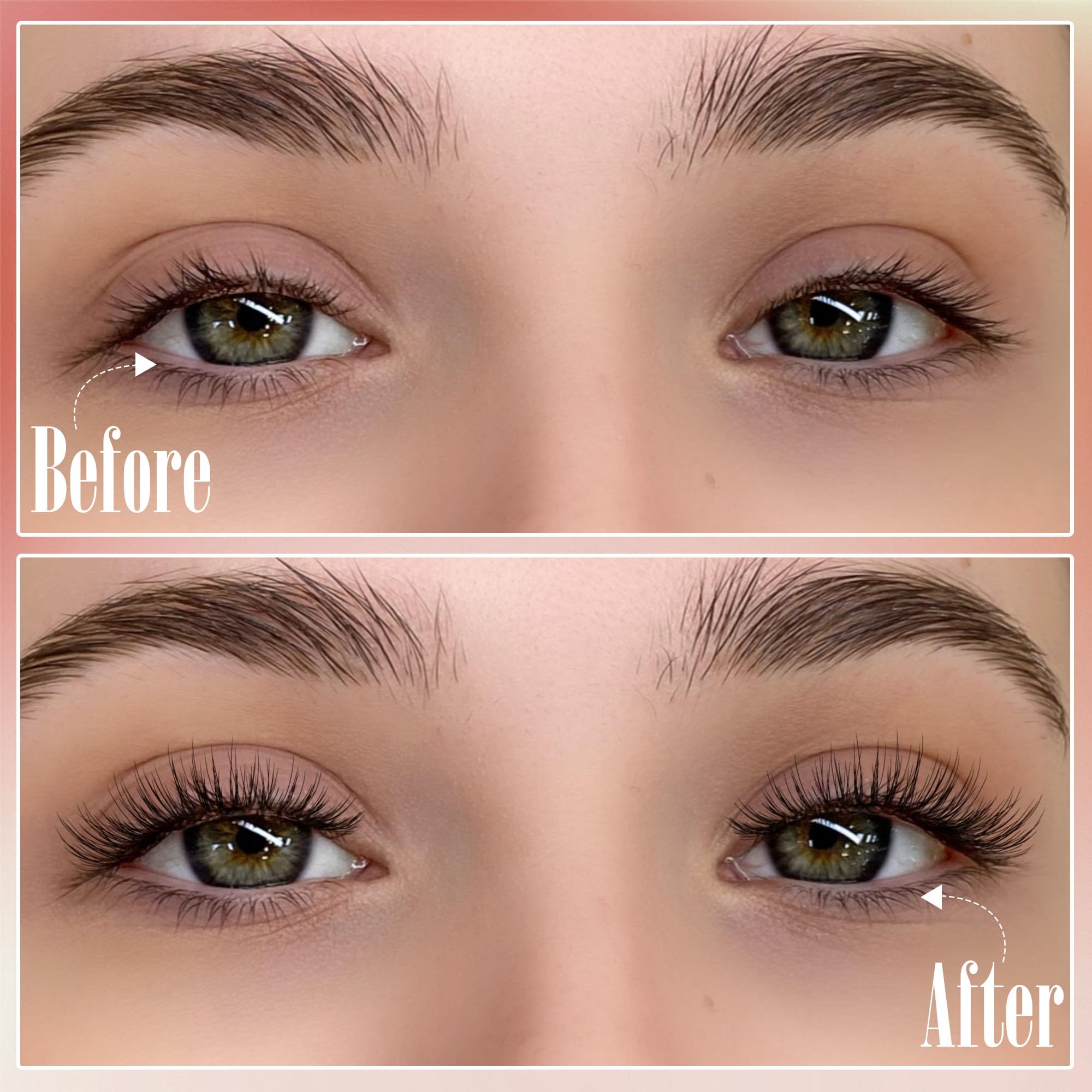 TNFVLONEINS Magnetic Eyelashes with Applicator - No Glue or Eyeliner, Clear Band, Wispy Look