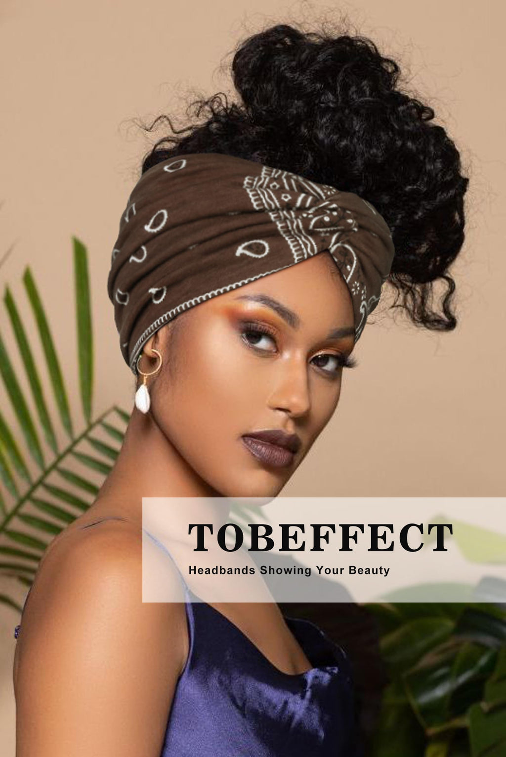 Tobeffect 7'' Extra Wide Boho Headbands for Women – Stretchy Headwraps & Hair Accessories