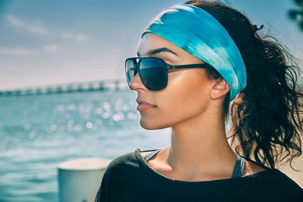 Tobeffect Turban Headbands for Women - 8 Pack Tie-Dye Twisted Knot Boho Stretchy Hair Accessories