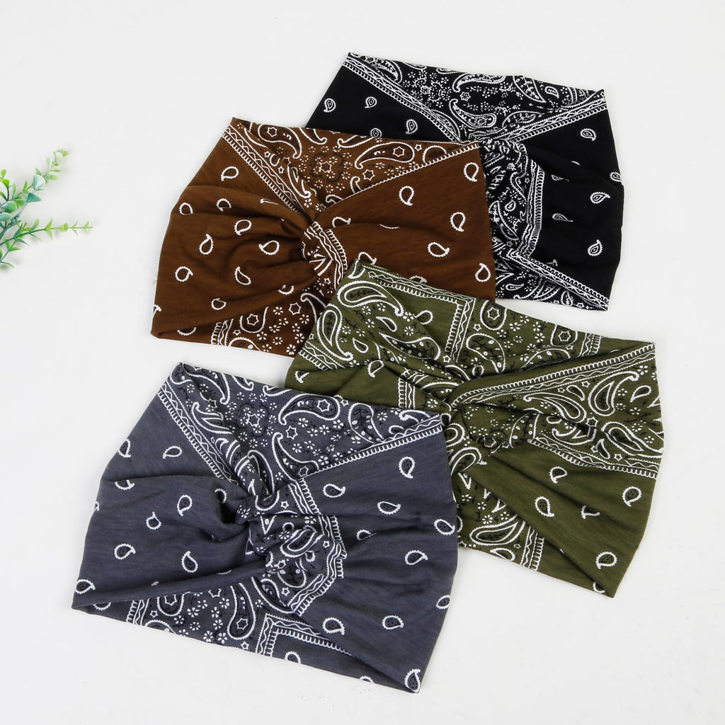 Tobeffect 7'' Extra Wide Boho Headbands for Women – Stretchy Headwraps & Hair Accessories