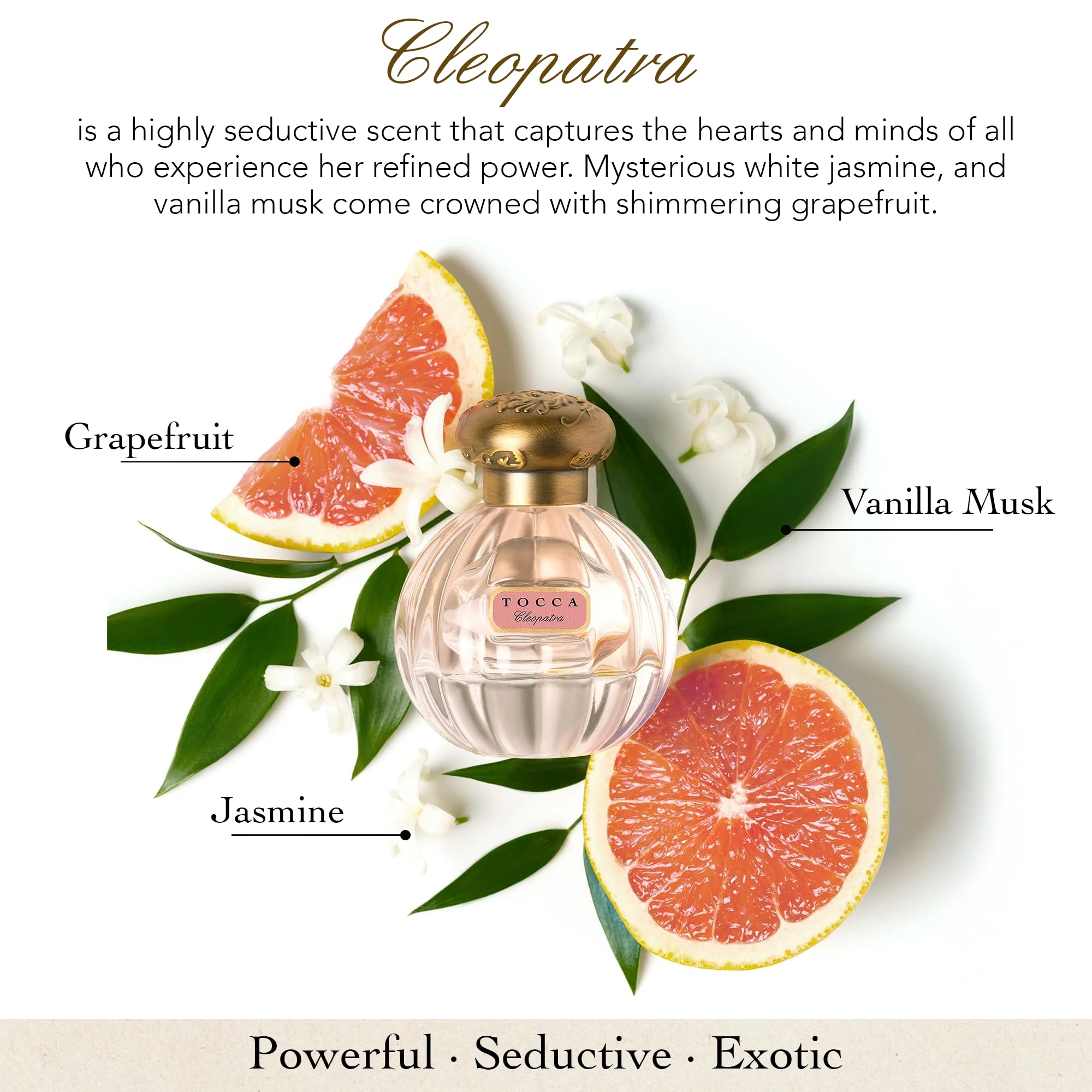 TOCCA Cleopatra Perfume Set for Women – 100 ml + 10 ml (Warm Floral)