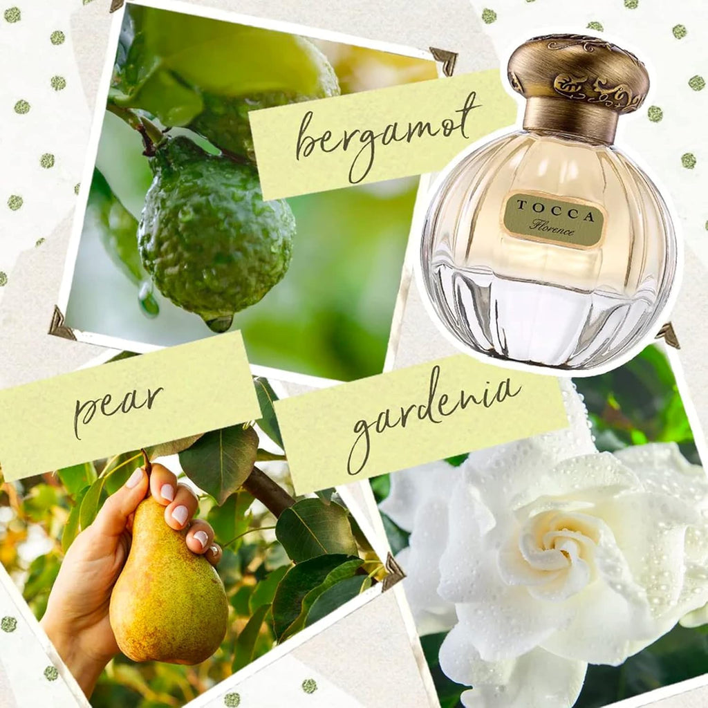 TOCCA Florence Perfume Set for Women — 100 ml + 10 ml | Classic Floral with Bergamot, Pear & Gardenia