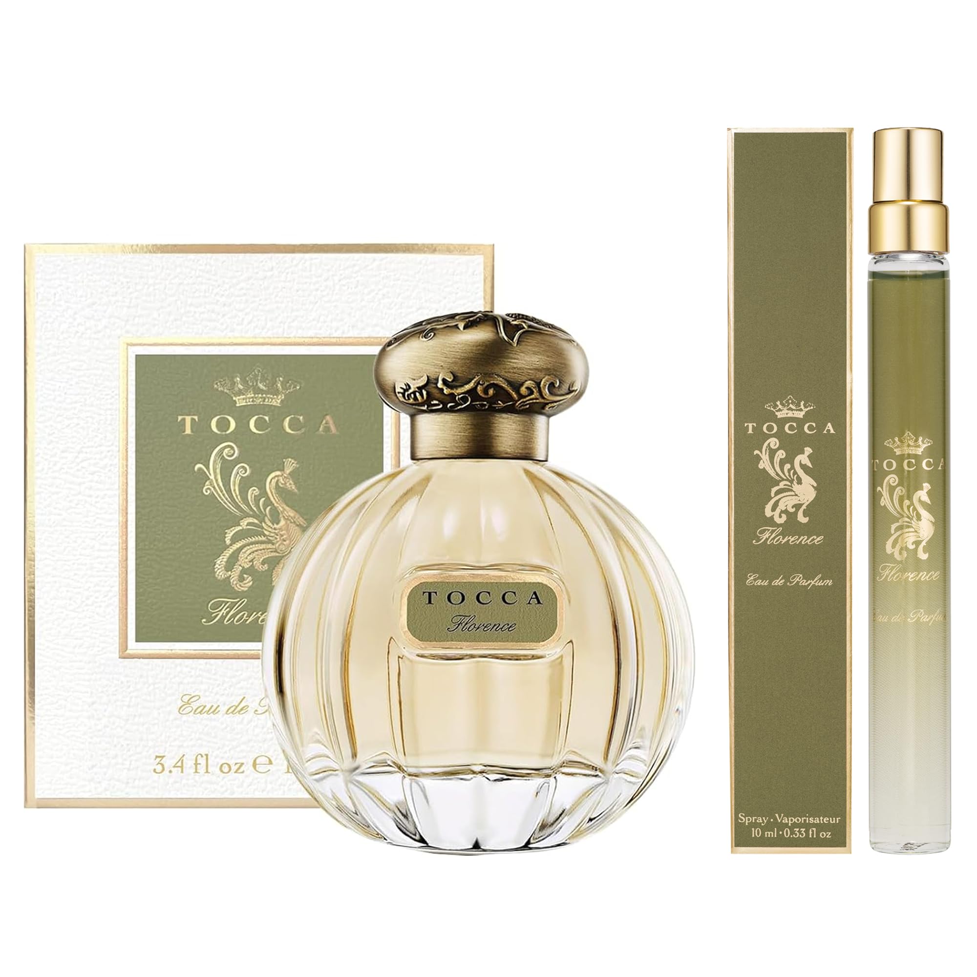 TOCCA Florence Perfume Set for Women — 100 ml + 10 ml | Classic Floral with Bergamot, Pear & Gardenia