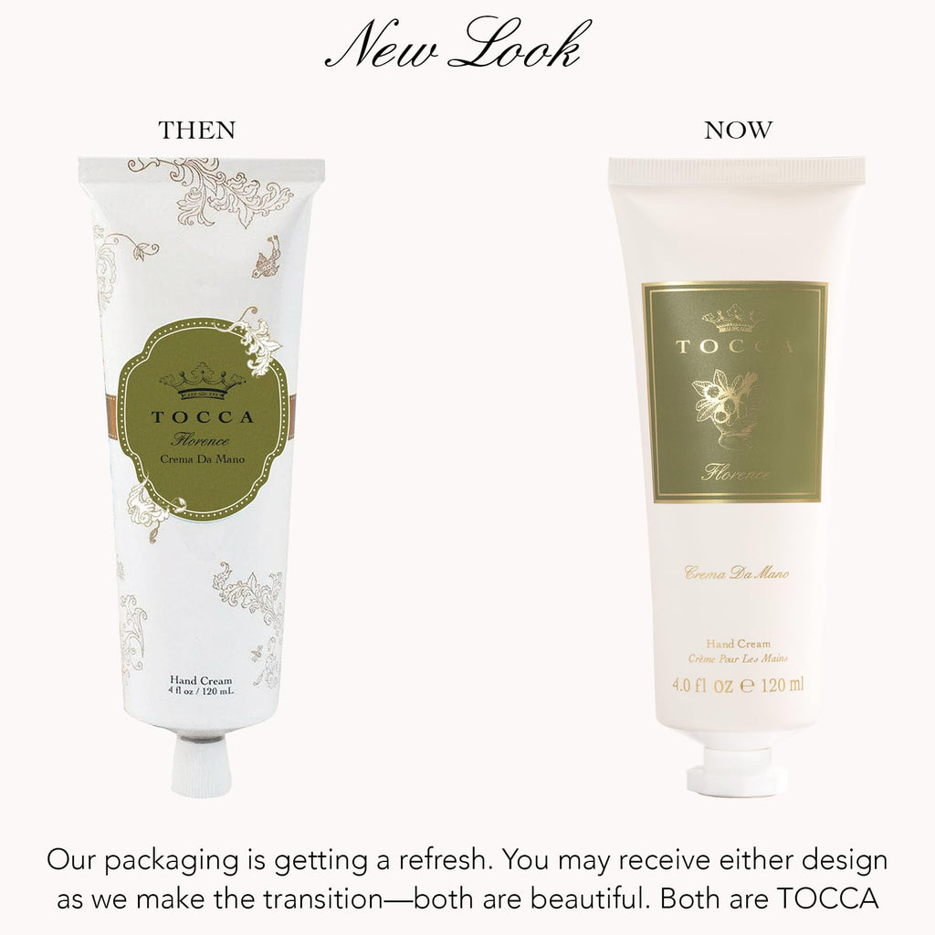TOCCA Florence Hand Cream Luxe, 4 oz – Bergamot, Pear & Gardenia | Moisturizing, Quick-Absorbing