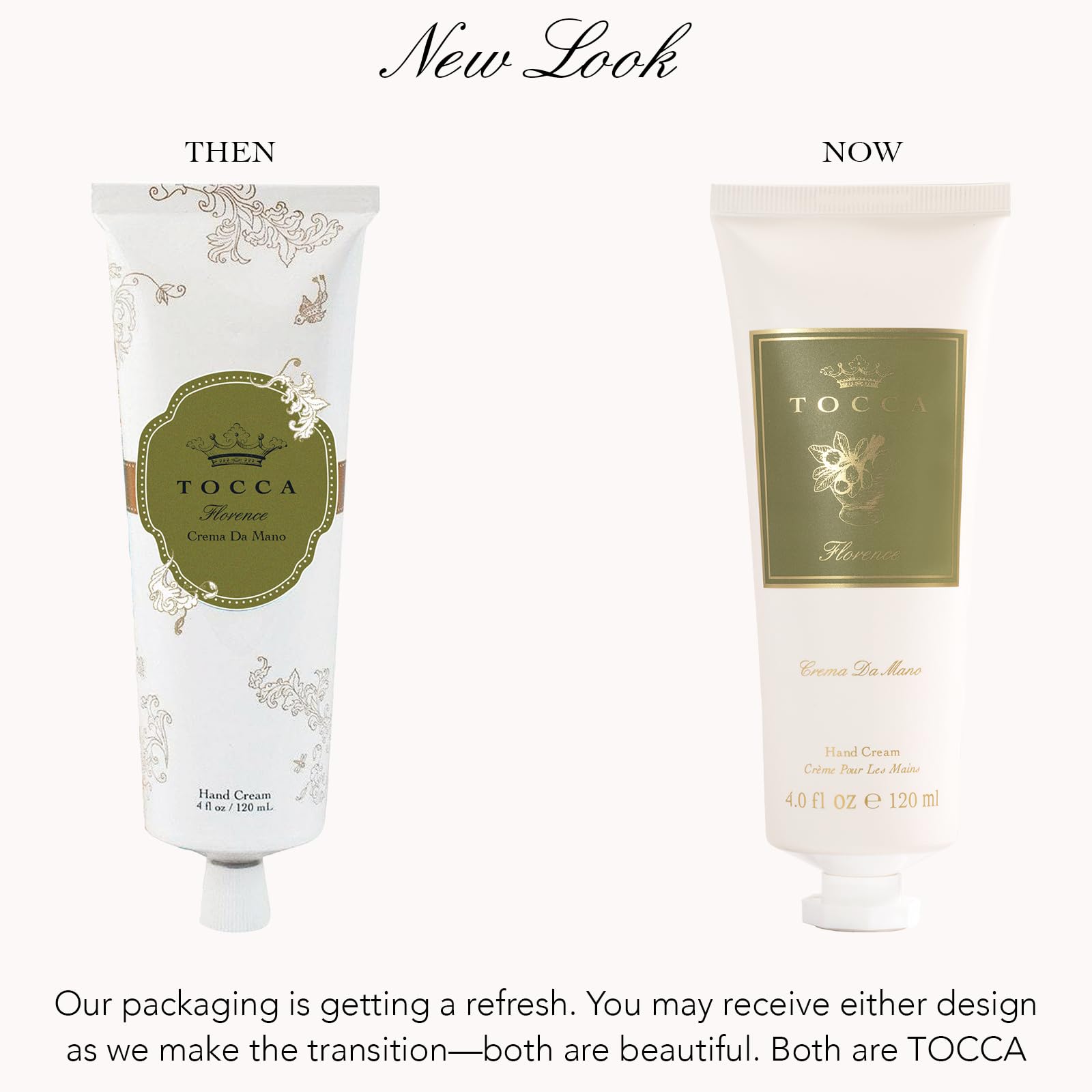 TOCCA Florence Hand Cream Luxe, 4 oz – Bergamot, Pear & Gardenia | Moisturizing, Quick-Absorbing